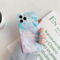 Capa de telefone TPU de silicone marmoreado para IPhone